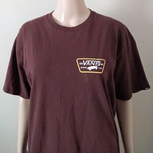 Vans Dark Brown T-shirt, Men's Large